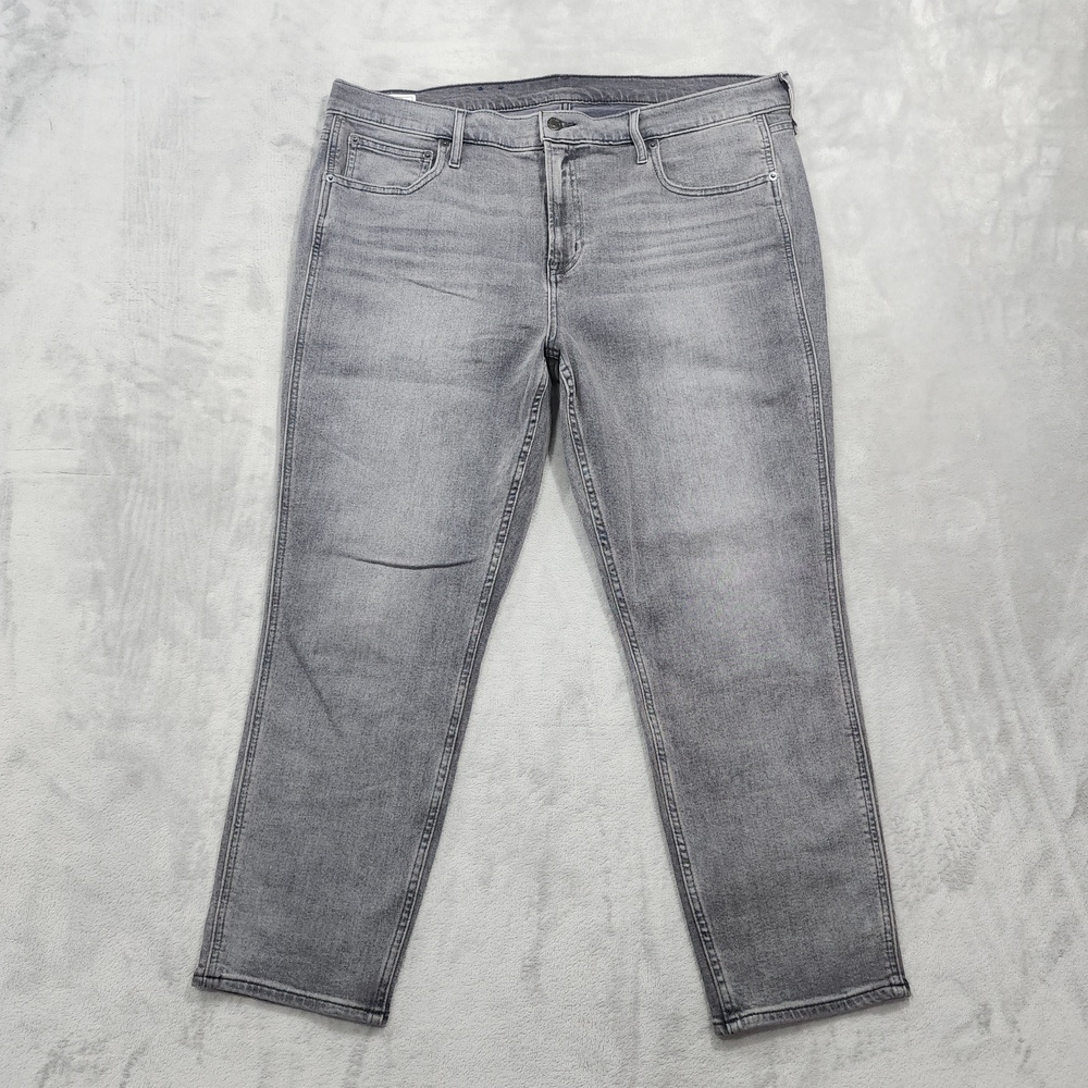 Gap Jeans Womens 20R Gray Absolute Black Vintage Slim Mid Rise Stretch Denim